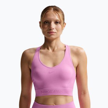 Tréningové tričko top Nike Pro Seamless Dri-Fit Cropped light magenta