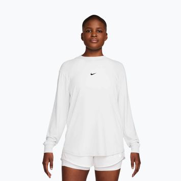 Dámske tréningové tričko longsleeve Nike One Relaxed Dri-Fit white/black