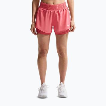 Dámske bežecké šortky Nike One Dri-FIT 2IN1 sea coral/white