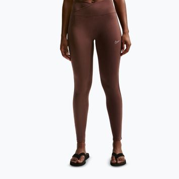 Dámske legíny Nike One High-Waisted Seamless light chocolate