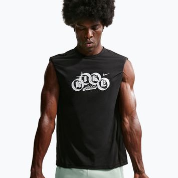 Pánske tréningové tričko Nike Hyverse Dri-Fit Training black/white