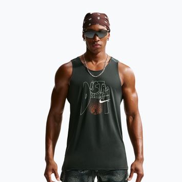 Pánske bežecké tričko Nike Stride Dri-Fit ADV black spruce