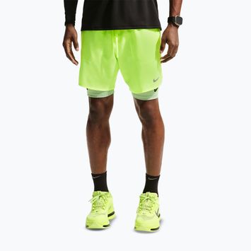 Pánske bežecké šortky Nike Stride Dri-Fit Brief-Lined 7" volt ice