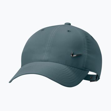 Šiltovka Nike Dri-Fit Club Unstructured Metal Swoosh mineral Mineral slate/metallic silver