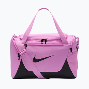 Tréningová taška Nike Brasilia Duffel Extra Small 24 l light magenta/black/black
