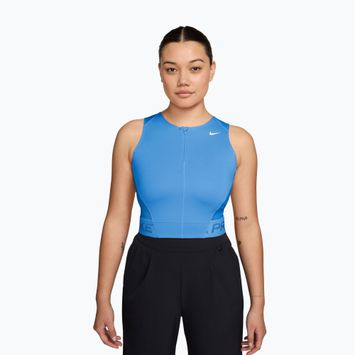 Dámske tréningové tričko Nike Pro Dri-Fit university blue/light photo blue/white