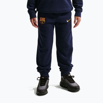 Detské nohavice Nike FC Barcelona Club Jogger blackened blue/mineral yellow