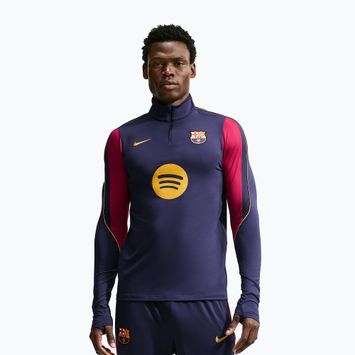 Pánska futbalová mikina Nike FC Barcelona Strike Soccer Drill Top blackened blue/mineral yellow
