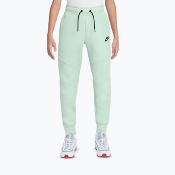 Detské nohavice Nike Sportswear Tech Fleece barely green/black/black