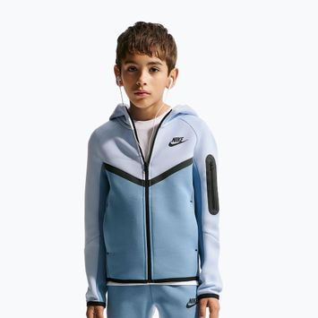 Detská mikina Nike Sportswear Tech Fleece Full Zip hydrogen blue/work blue/black/black
