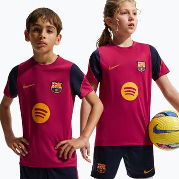 Detský futbalový dres Nike FC Barcelona Strike Dri-Fit noble red/blackened blue