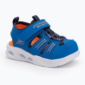 Detské sandále SKECHERS S-Lights Sola Glow blue/lime
