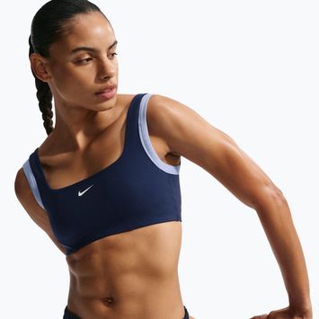 Fitness podprsenka Nike One Light Support midnight navy/aluminium/white