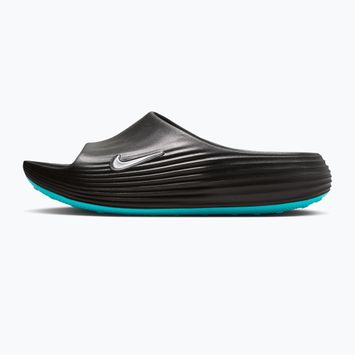 Pánske šľapky Nike ReactX Rejuven8 black/gamma blue/metallic silver