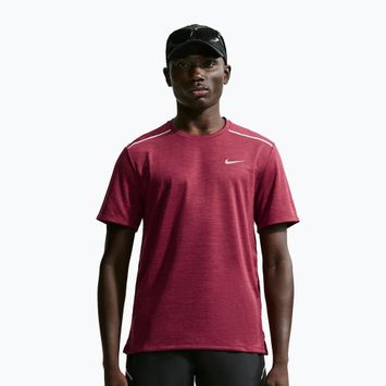 Pánske bežecké tričko Nike Miler Dri-Fit UV tough red/mystic dates