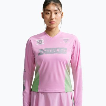 Dámske bežecké tričko longsleeve Nike Swift Jersey Top pink rise/illusion green