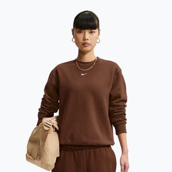 Dámska mikina Nike Studio Fleece cacao wow/sail