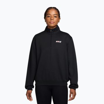 Dámska tréningová mikina Nike Studio Fleece Sport black/university red/white