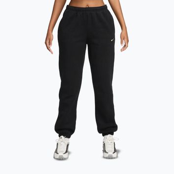 Dámske nohavice Nike Studio Fleece total black/sail