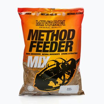 MIVARDI Method Feeder Mix Čierna mletá návnada na halibuta 1 kg