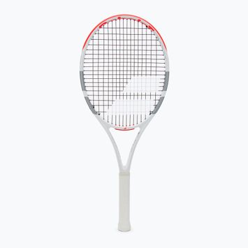 Tenisová raketa Babolat Evo Strike biela/červená/strieborná