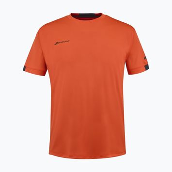 Pánske tričko Babolat Play Crew Neck fiesta red