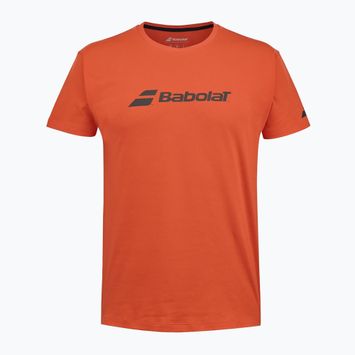 Detské tričko Babolat Exercise Babolat Jr fiesta red