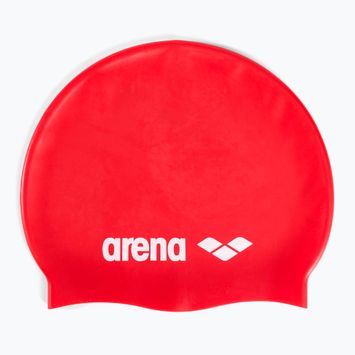 Arena Classic Silikónová červeno-biela plavecká čiapka