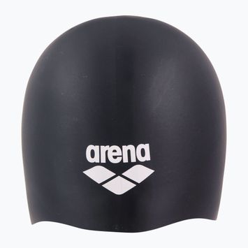 Arena Kúpacia čiapka s dlhými vlasmi čierna/biela