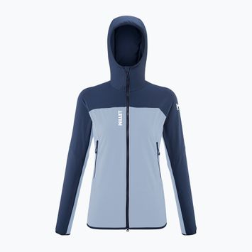 Dámska softshellová bunda Millet Fusion XCS Hoodie iceberg/saphir