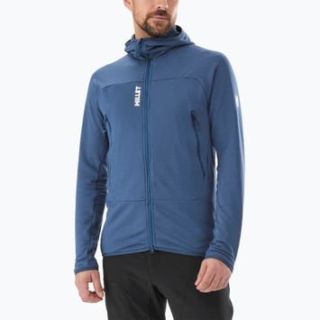 Pánska mikina Millet Fusion Grid Hoodie dark denim