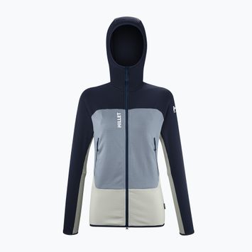Millet dámska mikina Fusion Grid Hoodie foggy dew/saphir