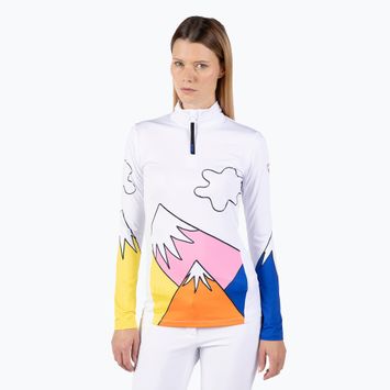 Dámska lyžiarska mikina Rossignol Booster 1/2 Zip Top white