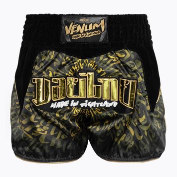 Tréningové šortky Venum Attack Muay Thai čierna/zlatá