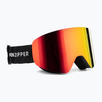 VonZipper Encore black satin/wildlife fire chrome snowboardové okuliare