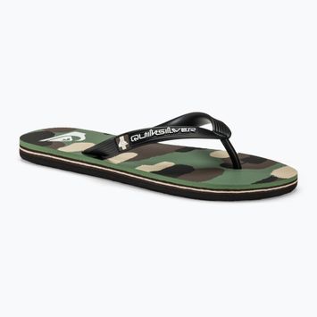 Pánske žabky Quiksilver Molokai Art II black/brown/green