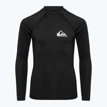 Detský longsleeve na plávanie Quiksilver Everyday UPF50 čierny