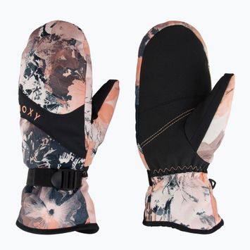 Dámske snowboardové rukavice ROXY Jetty Mitt true black bandanas