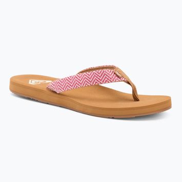 Dámske žabky ROXY Porto Raffia II raspberry