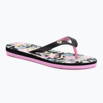 Detské žabky ROXY Tahiti VII black/pink stencil