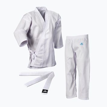 Karategi s pásom pre deti adidas Basic biele K2