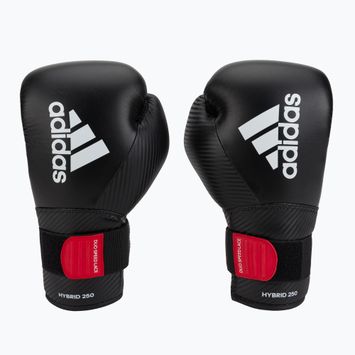 Boxerské rukavice adidas Hybrid 250 Duo Lace čierne ADIH250TG