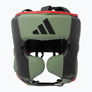 Boxerská prilba adidas Combat 50 HG čierna/olivová