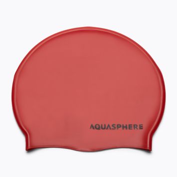 Krytka na plávanie Aquasphere Plain Silicon červená SA212EU0601