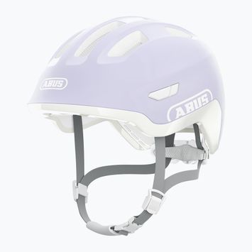 Detská cyklistická prilba ABUS Smiley 3.0 ACE LED pure lavender