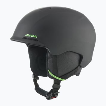 Detská lyžiarska prilba Alpina Brix black/ neon matt