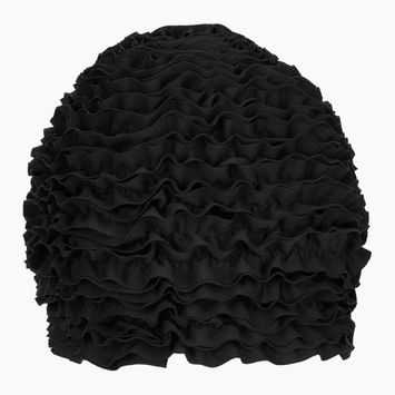 Dámska plavecká čiapka Fashy Exclusive Frill black