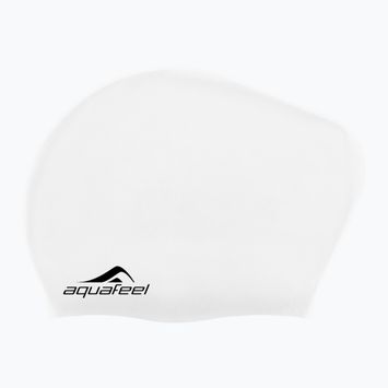 Plavecká čiapka aquaFeel Long Hair white