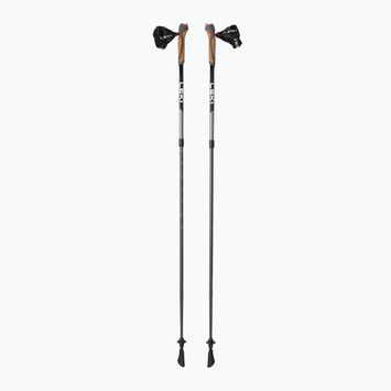 Palice na nordic walking LEKI Spin čierno-strieborné 65326161