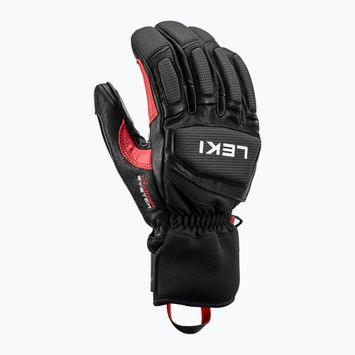 Pánske lyžiarske rukavice LEKI Griffin Pro 3D black/ red/ white